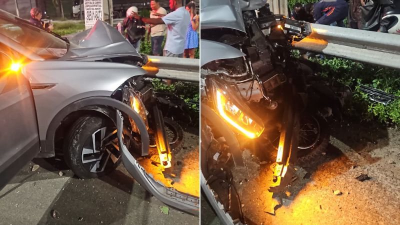 Motociclista por aplicativo e mulher morrem após serem atingidos por carro em Lauro de Freitas; motorista embriagado foi preso