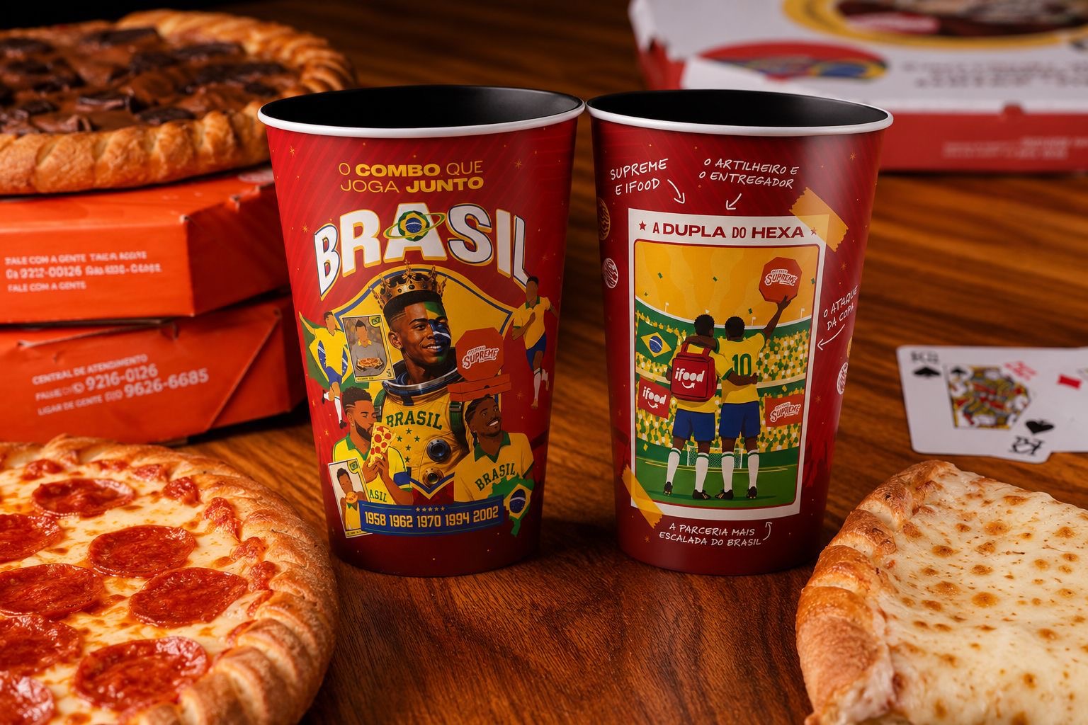 Ação do iFood presenteia clientes em parceria com a Pizza Supreme na Copa do Mundo