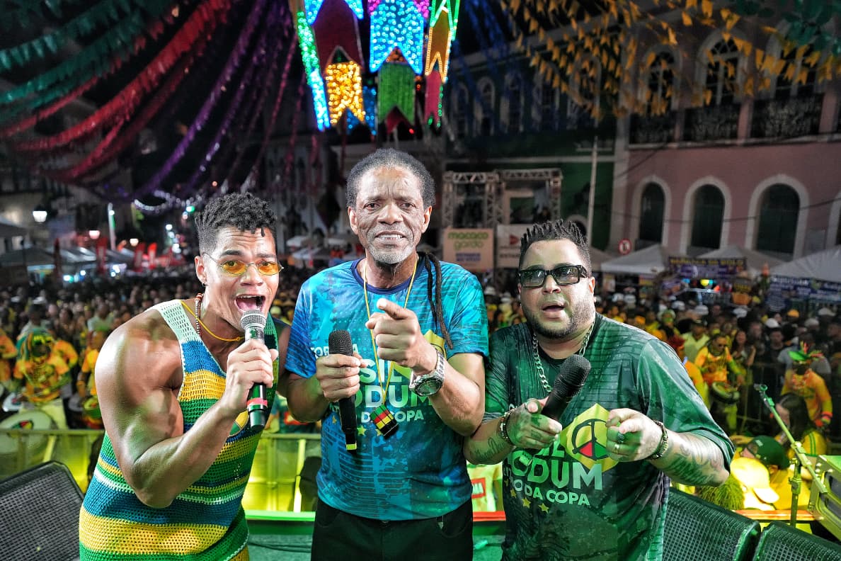 Torcida Brasil Olodum encerra participação no São João da Bahia com festa, futebol e celebração no Pelourinho