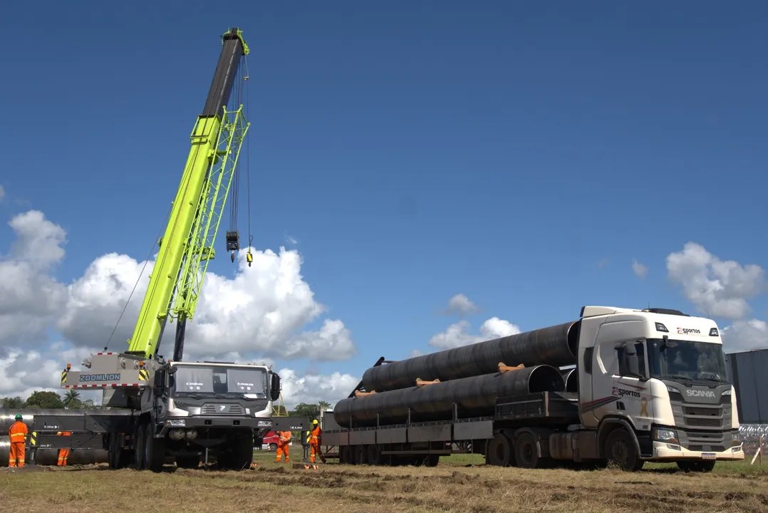 Obras da Ponte Salvador–Itaparica avançam com fabricação de estruturas