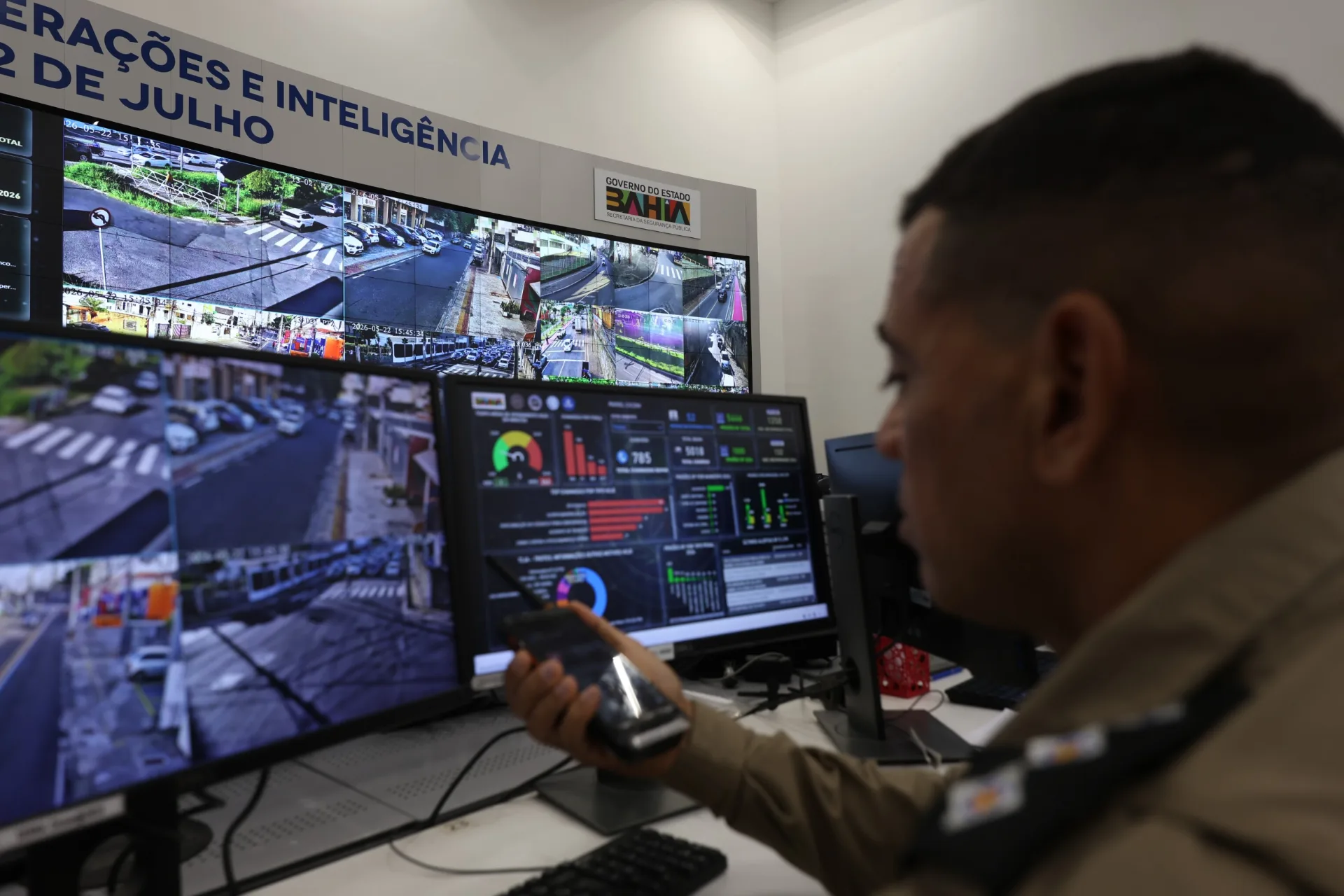Foragido por roubo é preso em Irecê após alerta do Reconhecimento Facial da SSP
